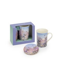 Mug & Coater Set – Butterflies and Flowers