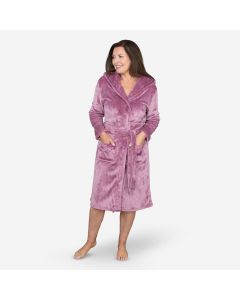 Ladies Fleece Hooded Robe
