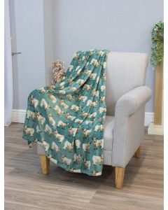 Fleece Blanket Throw - Highland Cow 