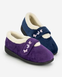Matilda- Extra Wide Fastening Slipper
