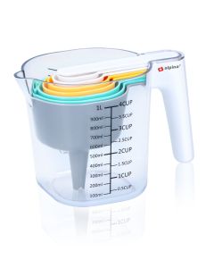 9pc Stackable Measuring Cups & Spoons with Jug