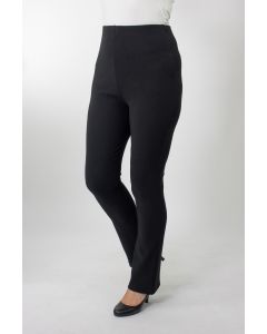 Ladies Pull-On Ribbed Bootcut Trousers