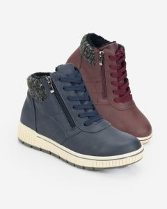 Giselle- Ankle Boot with Knitted Collar