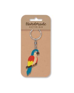 Wooden Keyring - Parrot