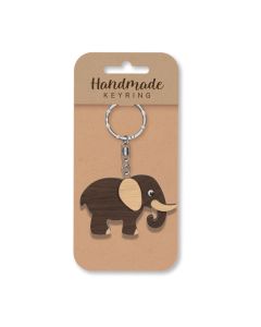 Wooden Keyring - Elephant 