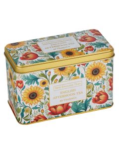 Tea Tin  - Sunflower - 40 Teabags