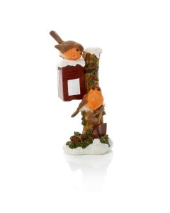 Robins On Postbox Ornament 