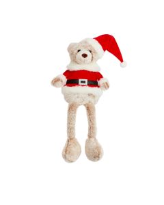 Dangly Legs Teddy Santa