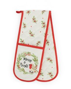 Double Oven Gloves - Robin
