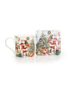 Mug & Coaster Set - Santa
