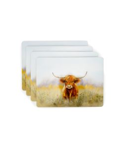 PK4 Placemats - Highland Cow