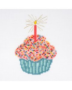 Mini Counted Cross Stitch Kit - Birthday Cake