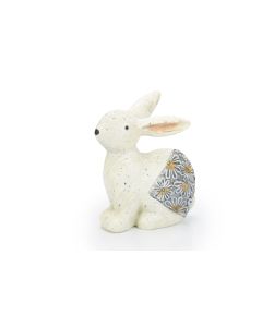 Floral Design Rabbit Ornament