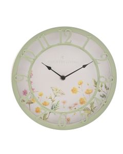 Outdoor Clock 25cm - Floral