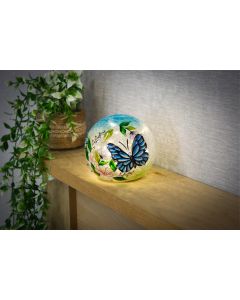 Crackle LED Ball - Blue Butterfly