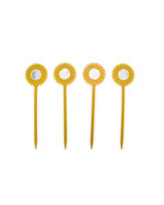 Flower Bird Scarer Stakes - Set of 4