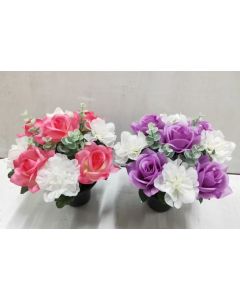 Rose with Eucalyptus Mini Gravepots