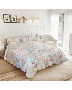 Printed Patchwork Bedspread - Meadowbrook