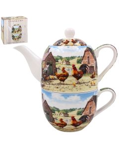 Tea for One - Cockerel & Hen