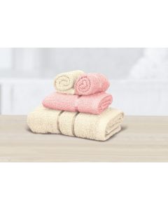 Set of 2 Bath Towels Pink