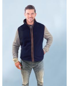 Fleece Gilet with Contrast Binding