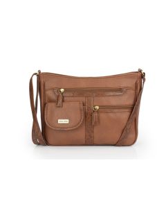 Multi Compartment Bag with Snake Contrast