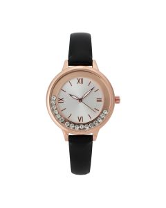 Watch with Moving Diamonte Rim