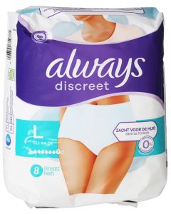 Always Discreet Pants Large PK8