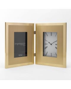 Double Photo Frame & Clock