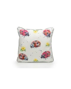 Country Life cushion Filled - Ladybird