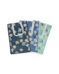 Set of 3 Recycling/Storage Bags - Blue Floral