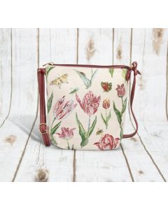 Tapestry Crossbody Bag - Tulip