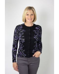 Flower Print Cardigan