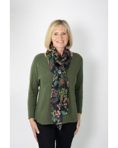 Floral Printed Scarf with Box