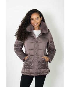 Ladies Quilted Jacket with Hood