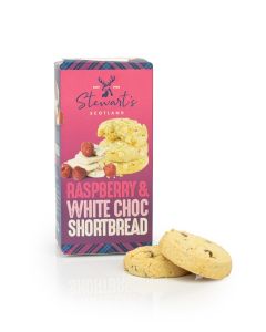 Raspberry and White Chocolate Shortbread 160g
