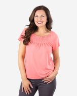 Super Soft Top with Elasticated Neckline